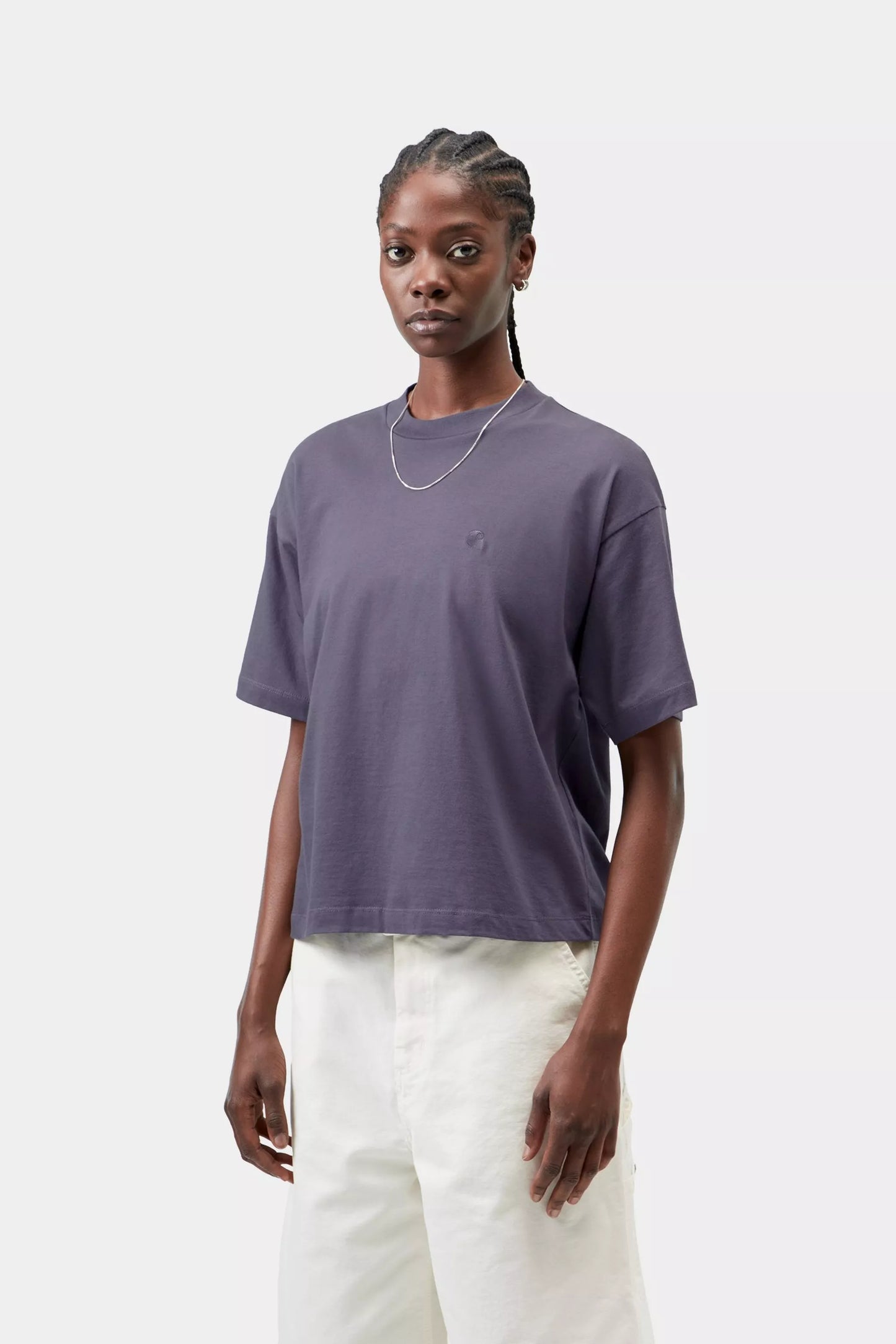 W S/S Chester T-Shirt Shady Purple