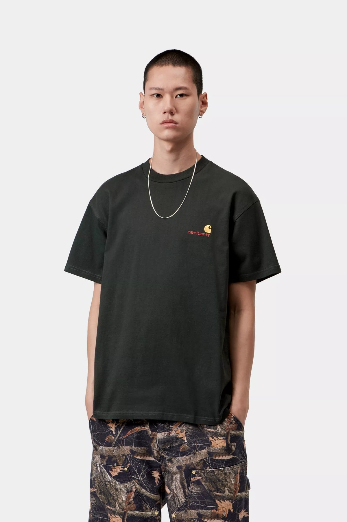 S/S American Script T-Shirt Raven
