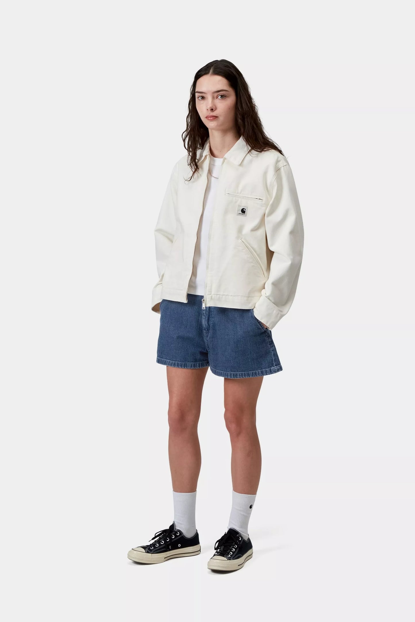 W Lova Short Blue Stone Washed