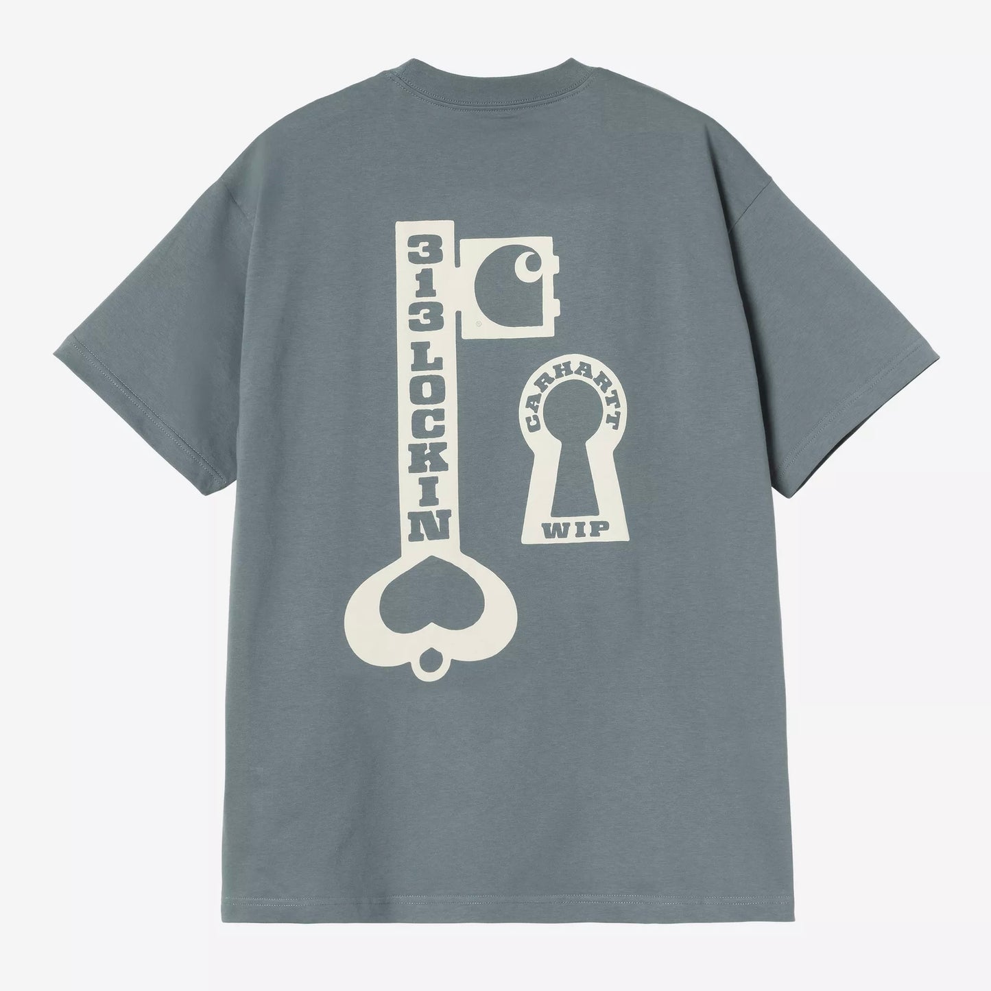 S/S Locked T-Shirt Cozy Blue