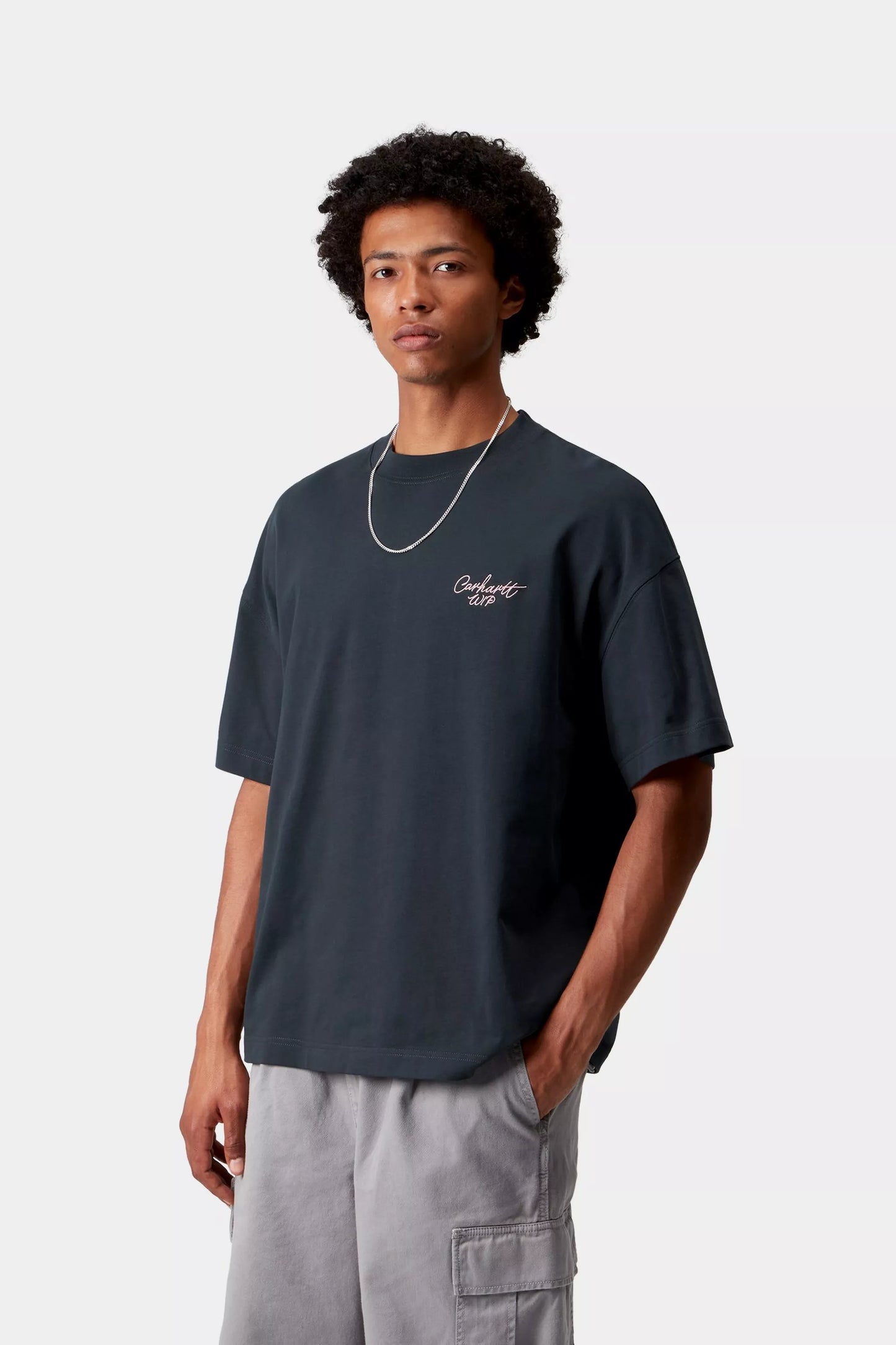 S/S Signature Script T-Shirt Deep Night