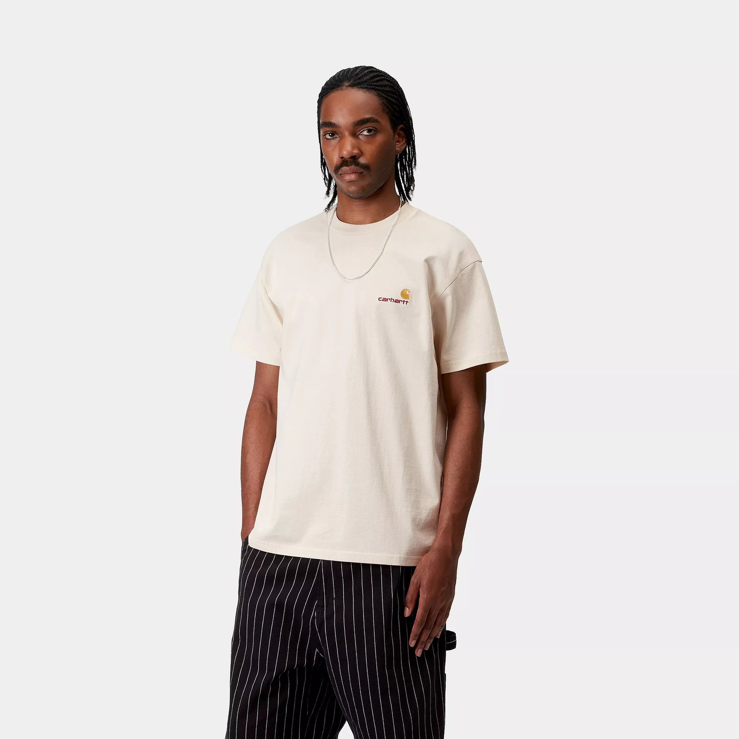 S/S American Script T-Shirt Natural