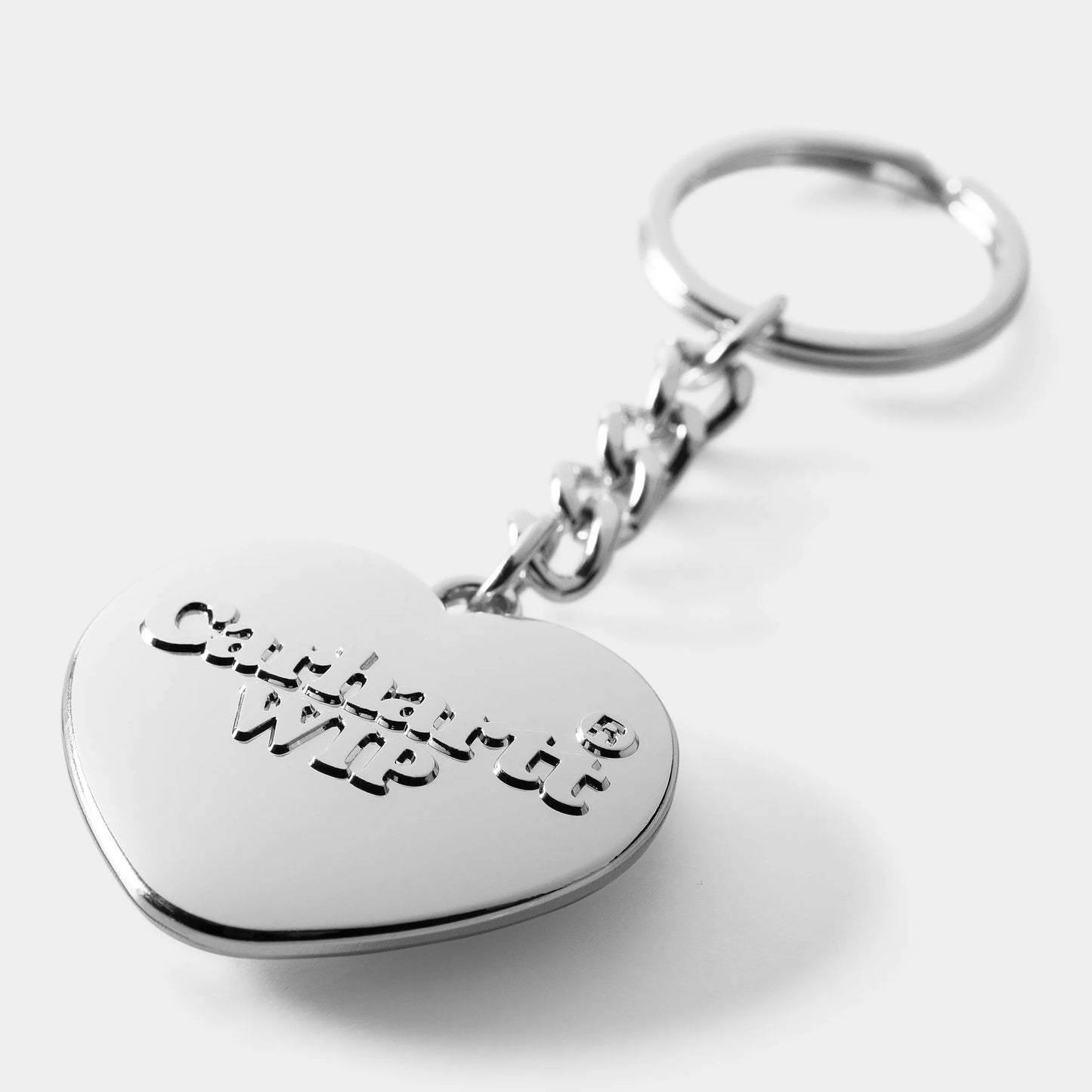 Heart Keychain Silver