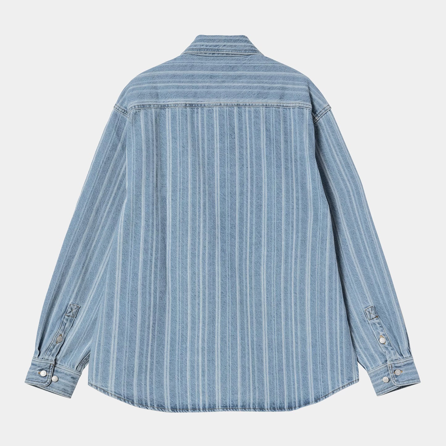 Rylan Shirt Jac Stripe Blue Stone Bleached