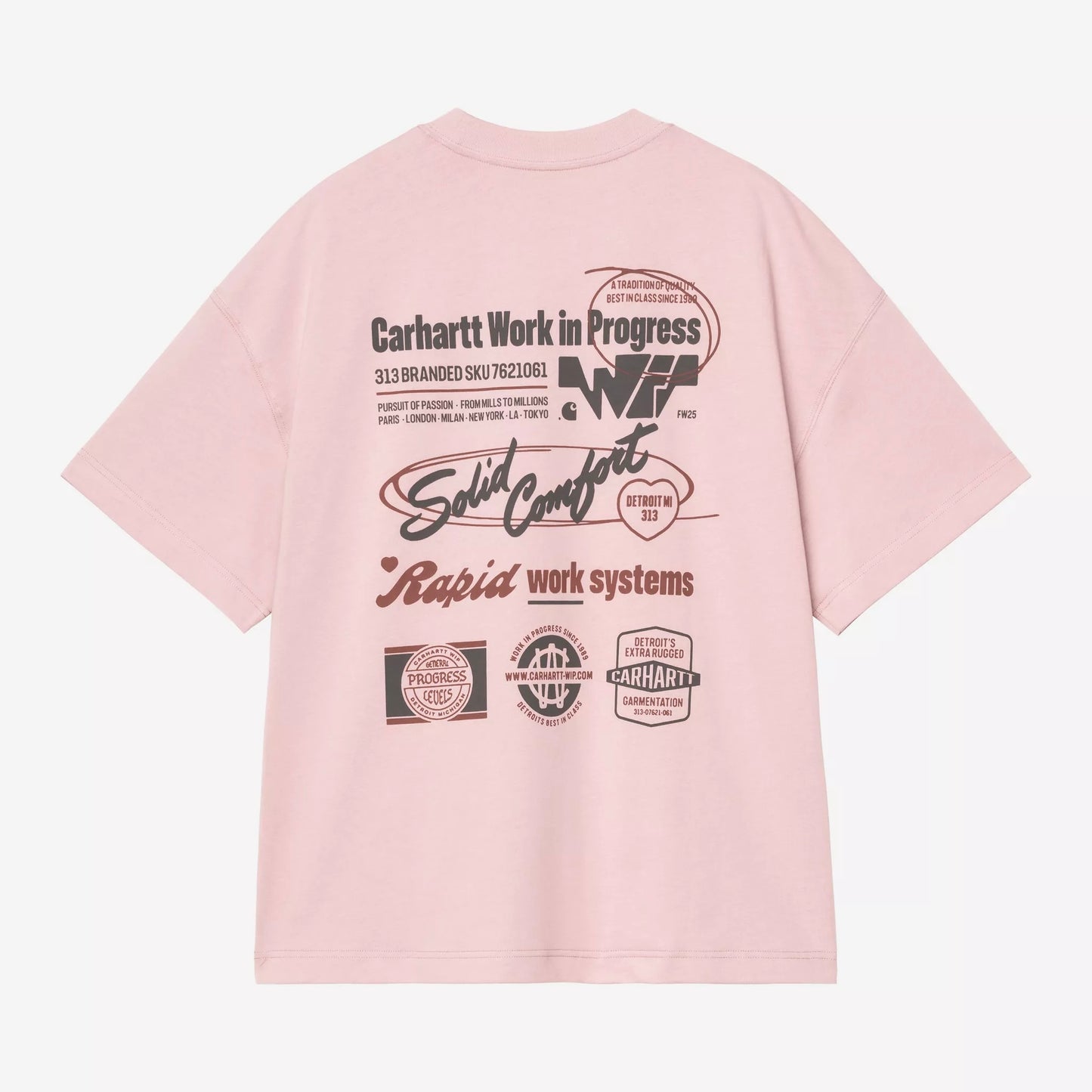 S/S Networks T-Shirt Glassy Pink