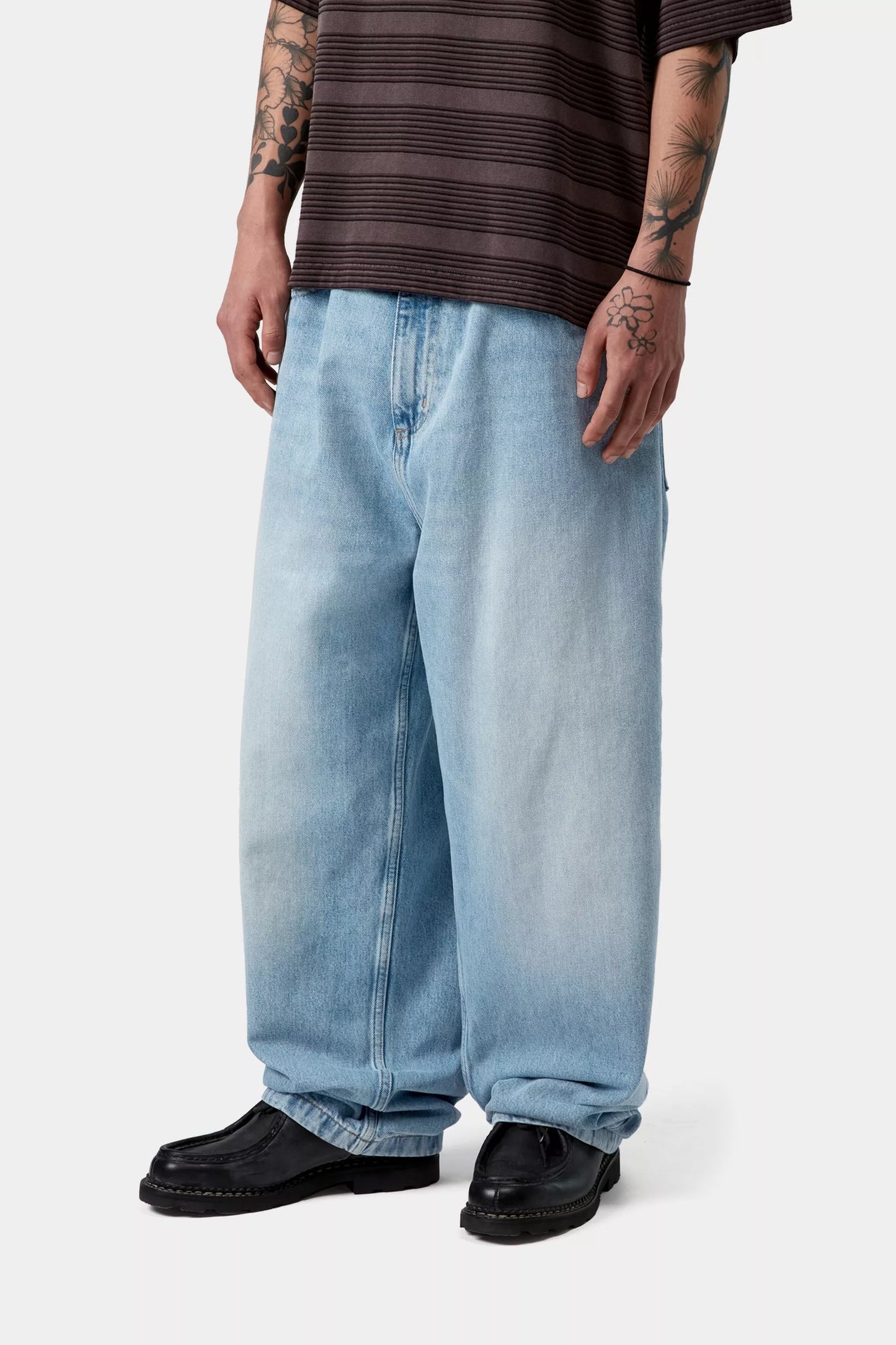 Brandon Pant Blue Heavy Worn Bleached