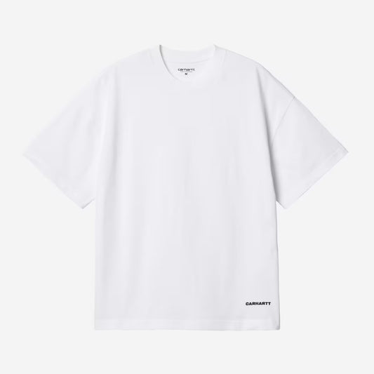 S/S Link Script T-Shirt White