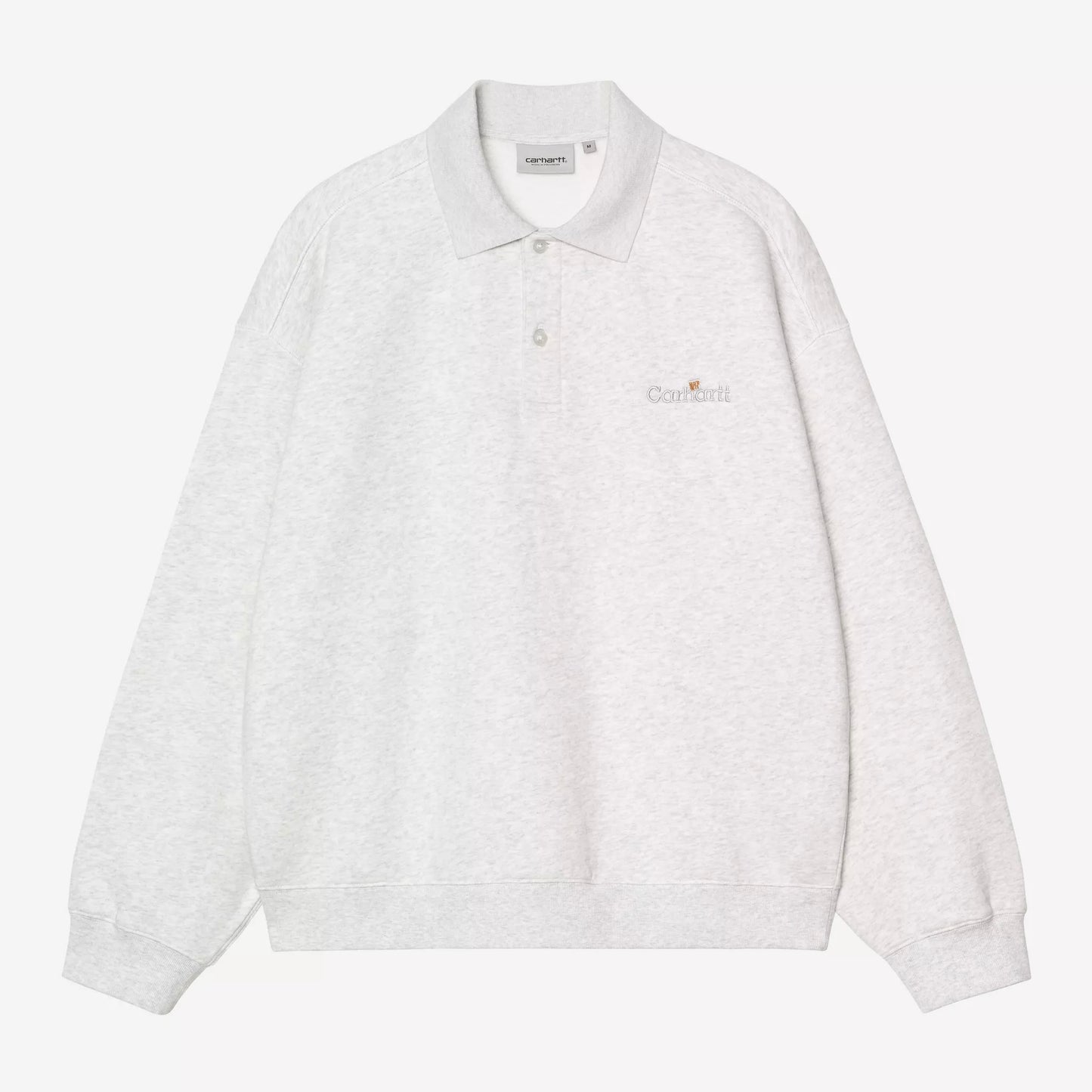 WIP Label Polo Sweat Ash Heather