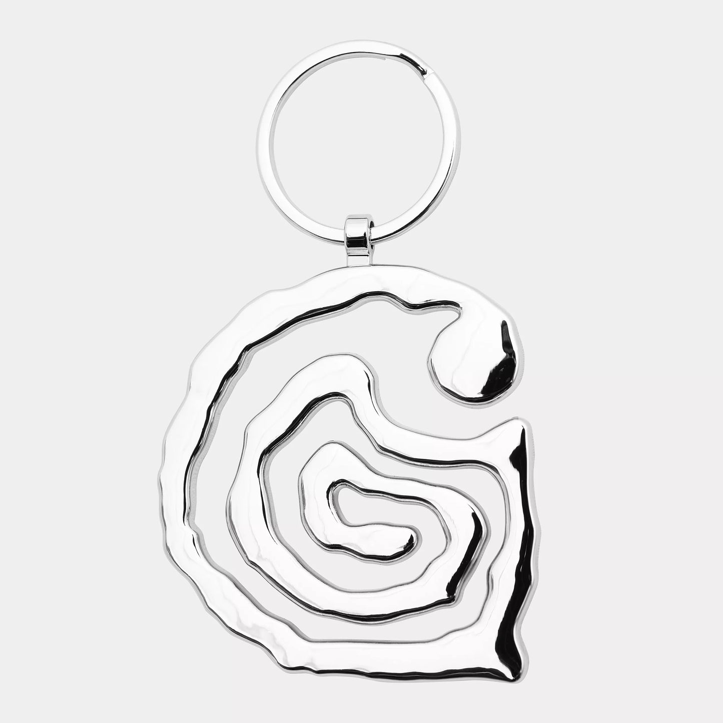 Helix Keychain Metal Silver