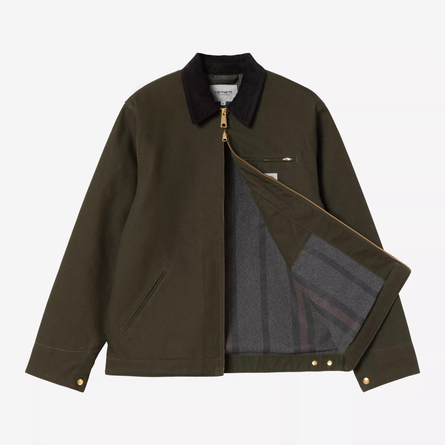 Detroit Jacket Olive Rigid