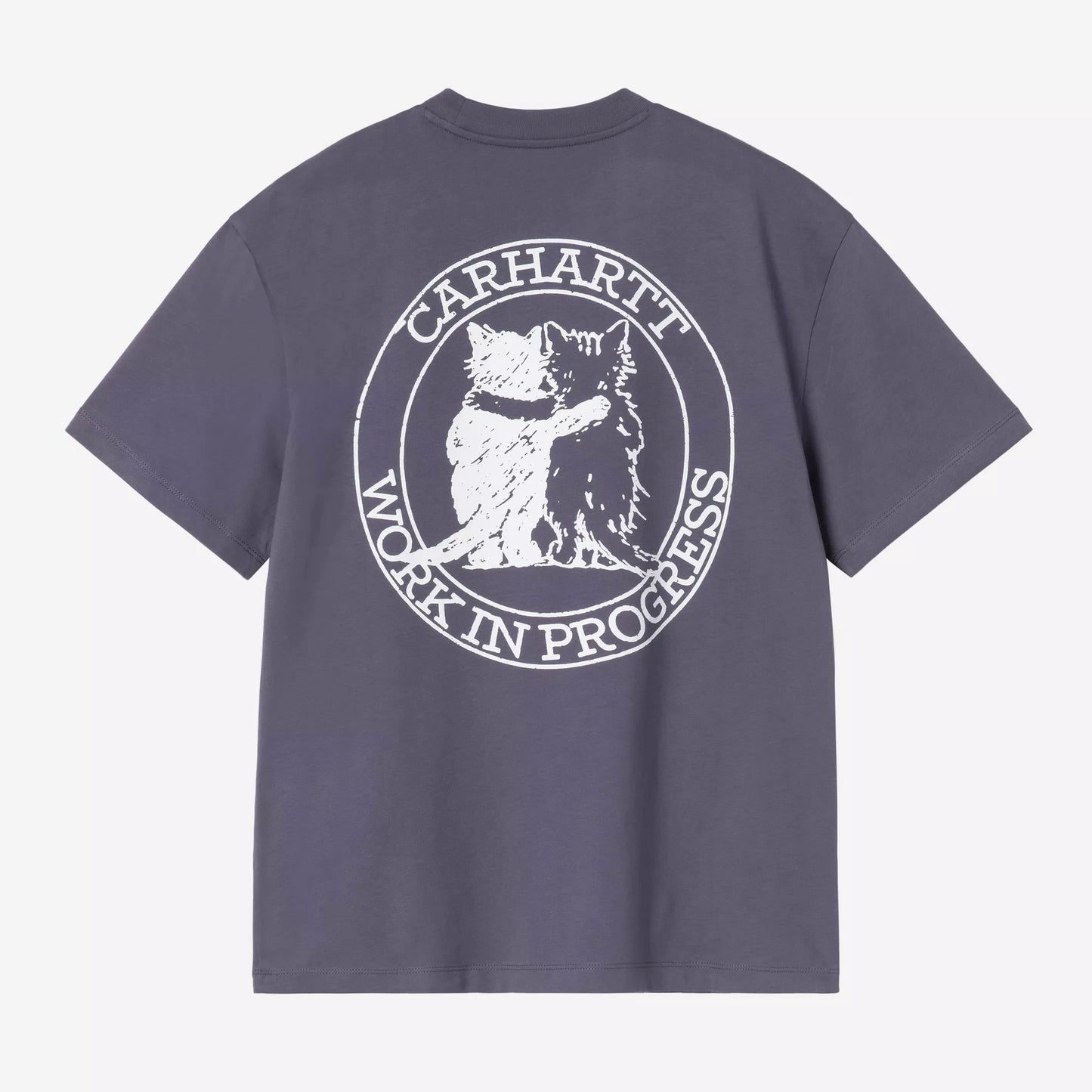 W S/S Hugging Cats T-Shirt Shady Purple