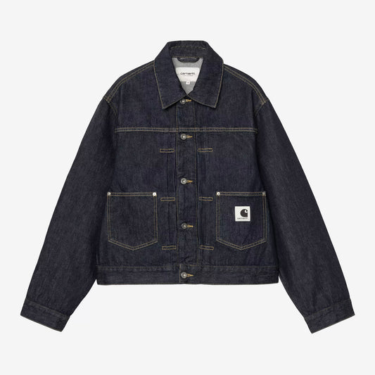 W Belmar Jacket Blue Rinsed