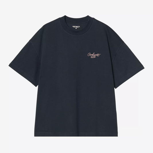 S/S Signature Script T-Shirt Deep Night