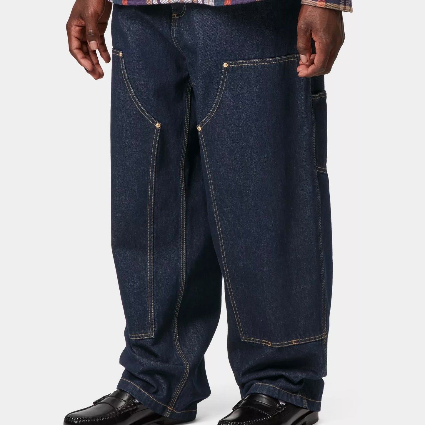 Nash Double Knee Pant Blue Rinsed