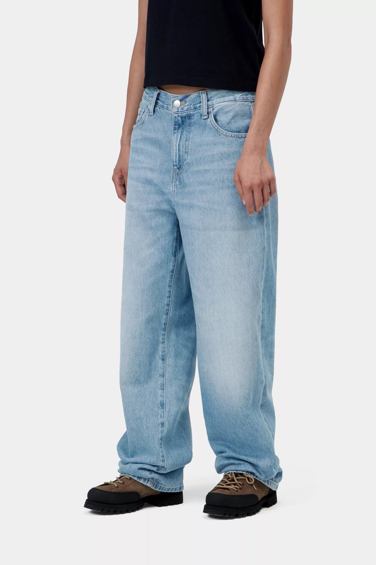 W Arin Pant Blue Heavy True Stone