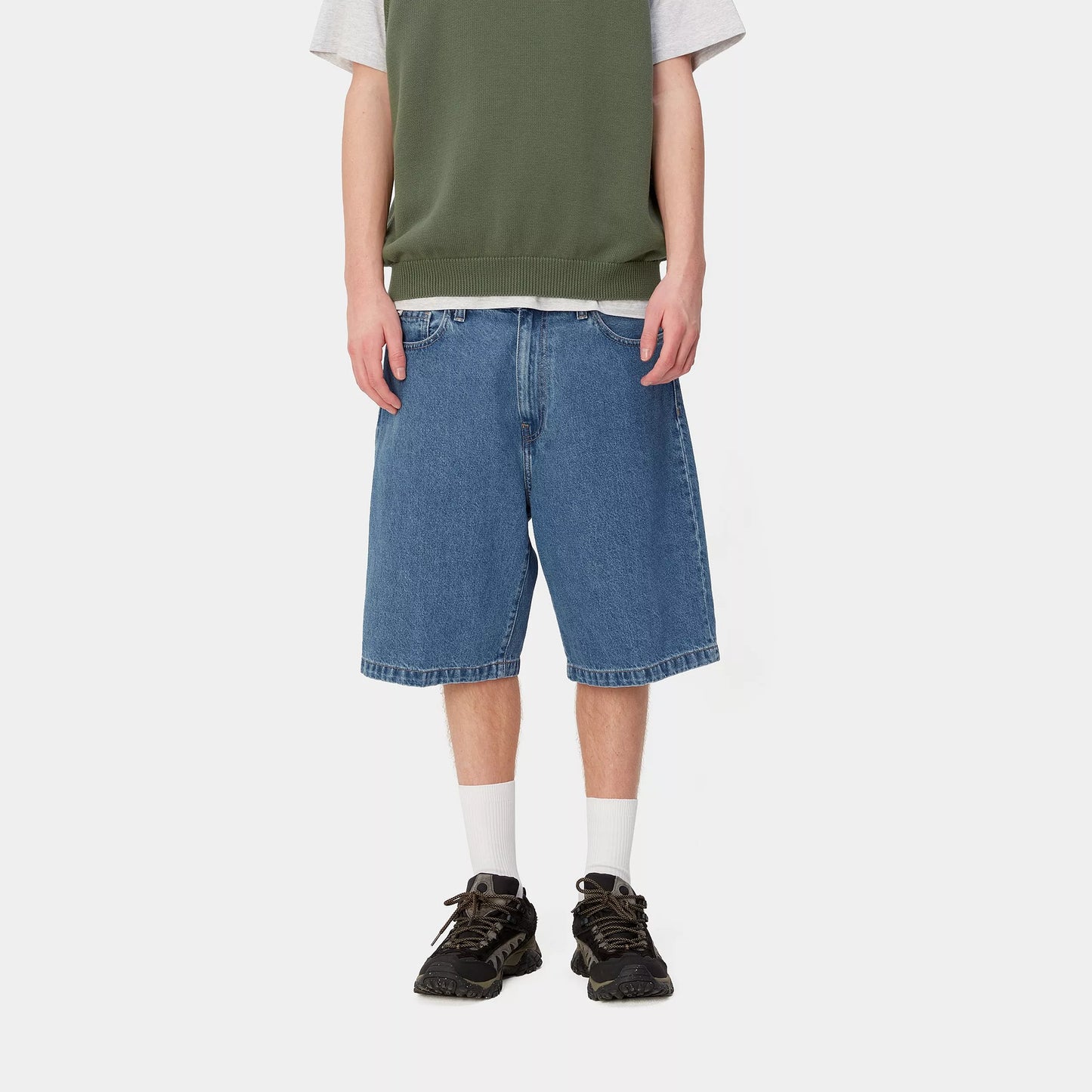 Landon Short Blue Heavy Stone Wash