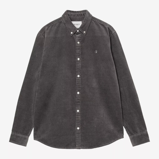 L/S Madison Cord Shirt Graphite