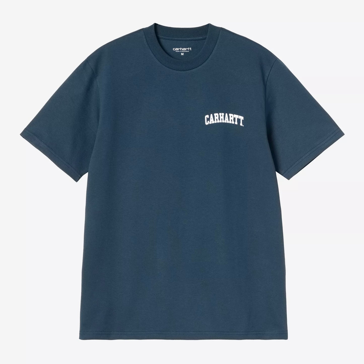 S/S University Script T-Shirt Blue River