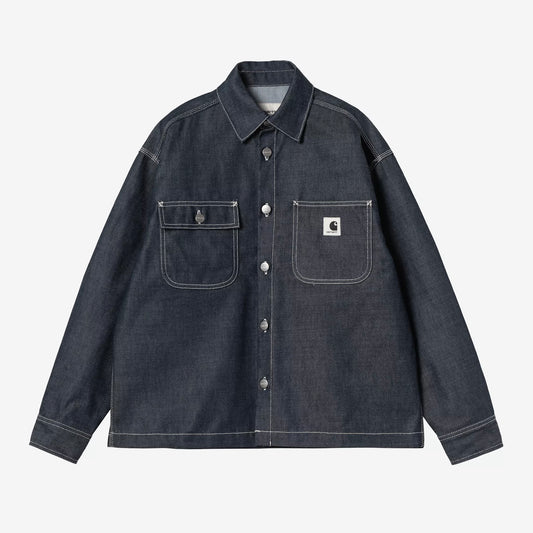 W Louis Shirt Jac Blue Rigid