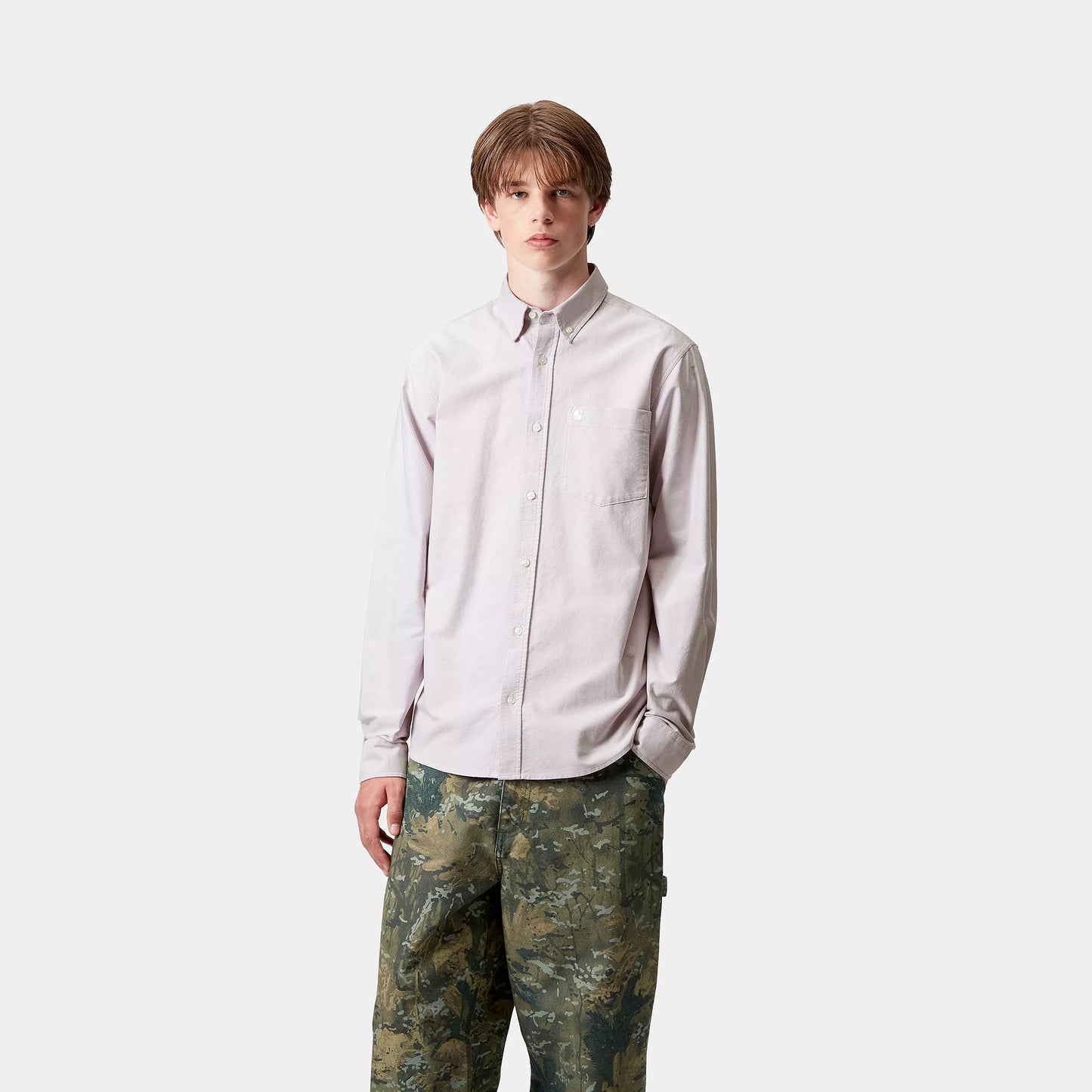 L/S C-Logo Shirt Pink Fog