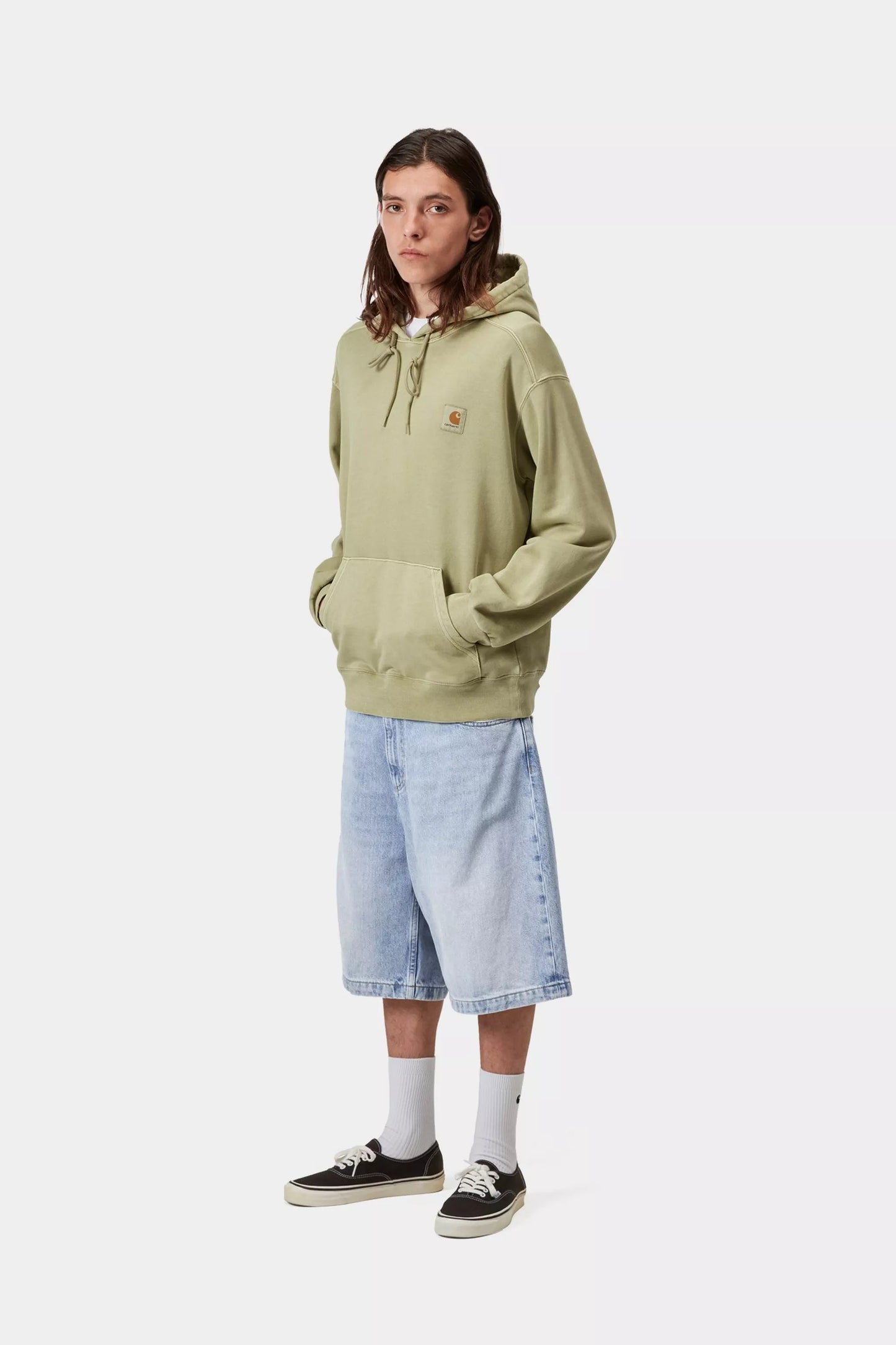 Brandon Short Blue Heavy Worn Bleached