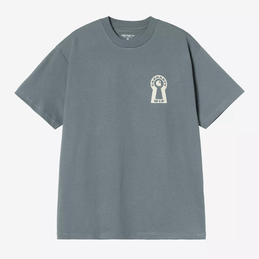 S/S Locked T-Shirt Cozy Blue