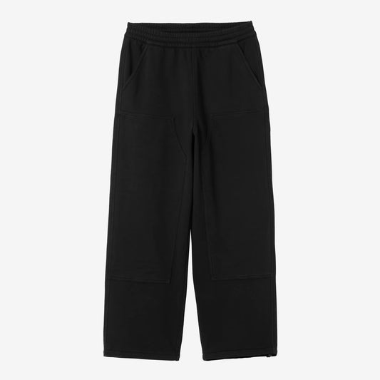 Double Knee Sweat Pant Black