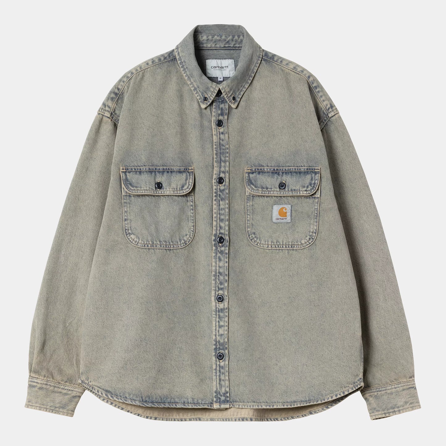 Tigan Shirt Jac Blue/Leather