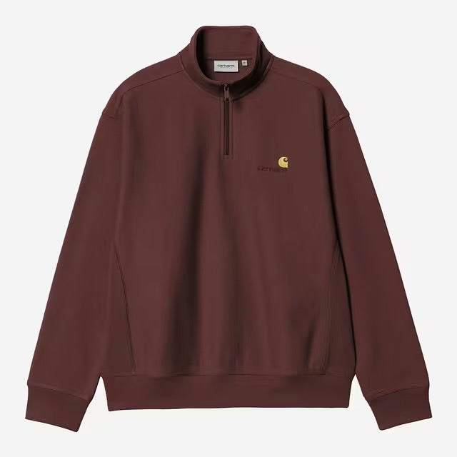 Half Zip American Script Sweat Amarone