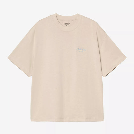 S/S Signature Script T-Shirt Fleur De Sel