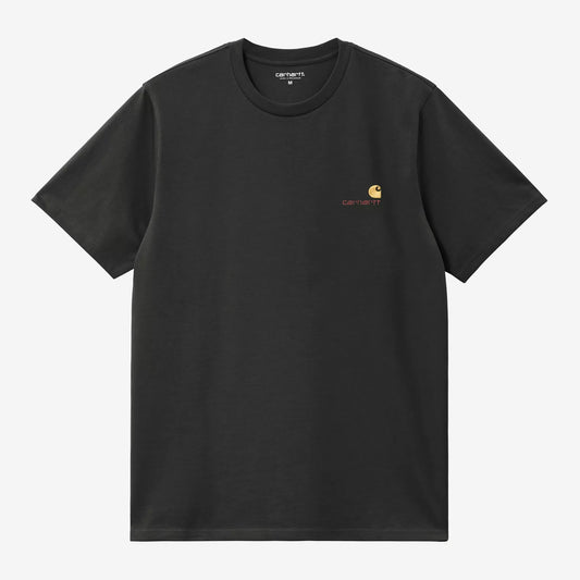 S/S American Script T-Shirt Raven