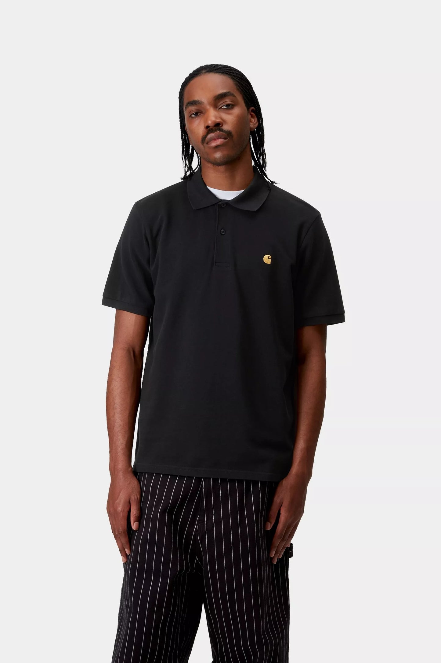 S/S Chase Pique Polo Black