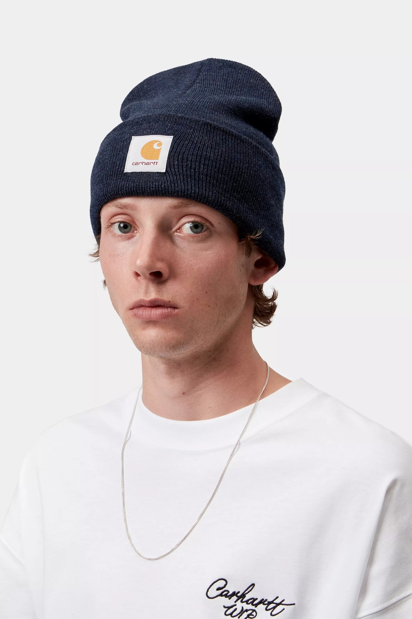 Acrylic Watch Hat Dark Navy Heather