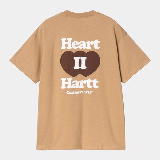 S/S Heart II Hartt T-Shirt Dusty H Brown
