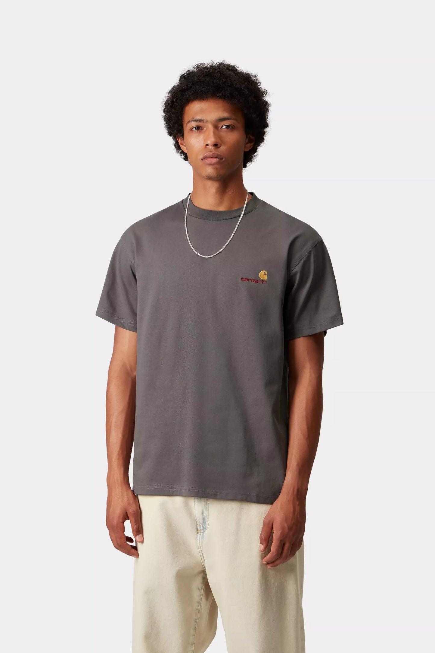 S/S American Script T-Shirt Porphyry