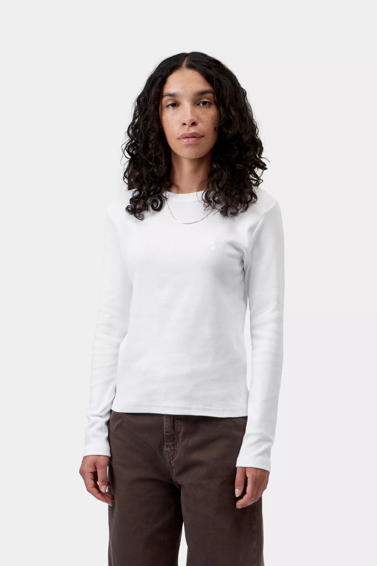 W L/S Philipa T-Shirt White