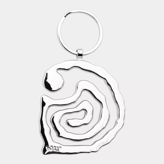 Helix Keychain Metal Silver