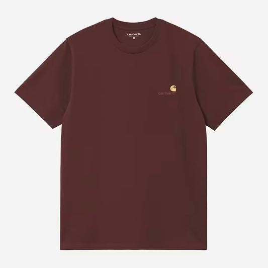S/S American Script T-Shirt Amarone