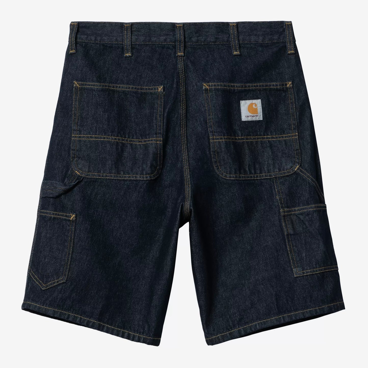 Single Knee Short Blue Rinsed