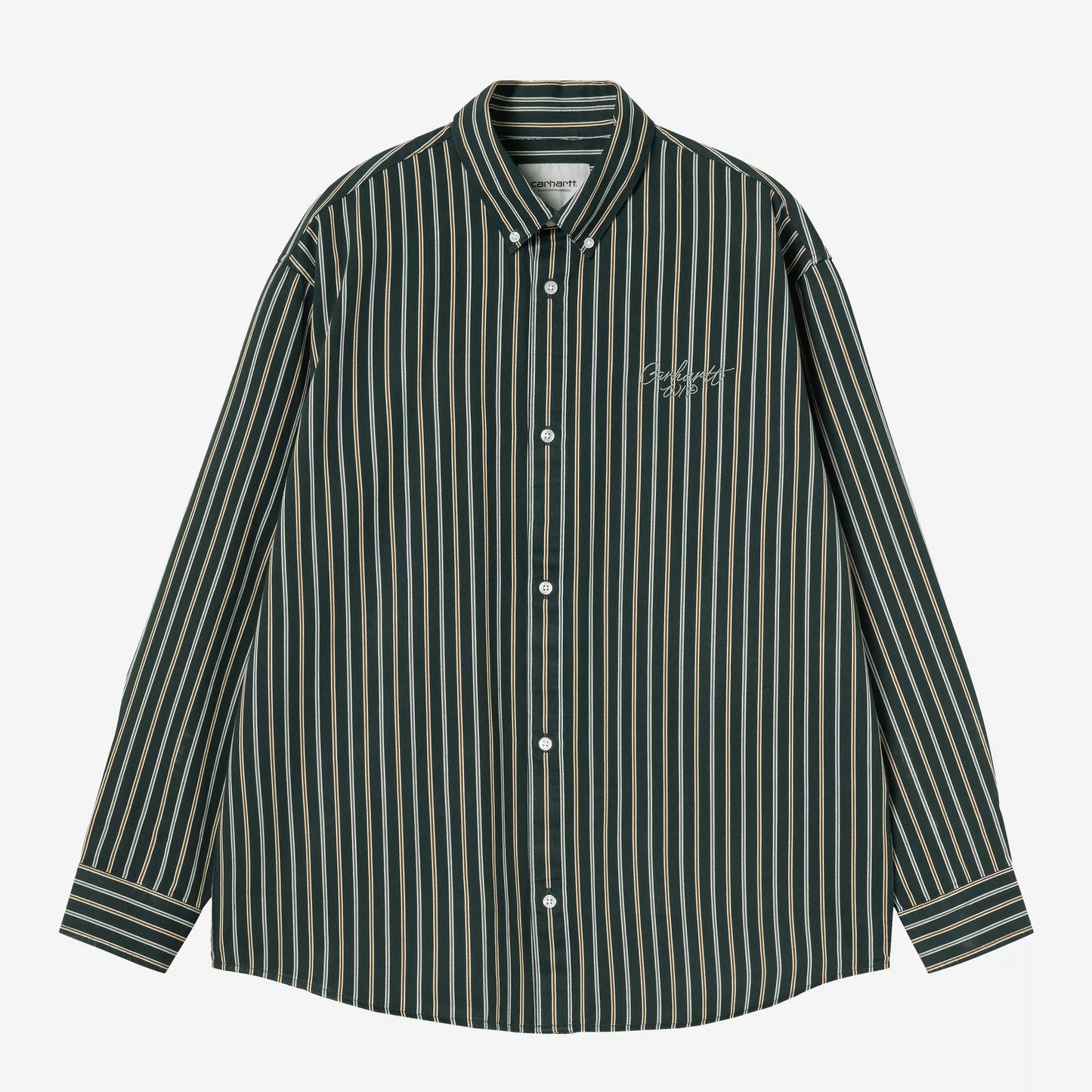 L/S Palance Shirt Stripe Deep Lagoon