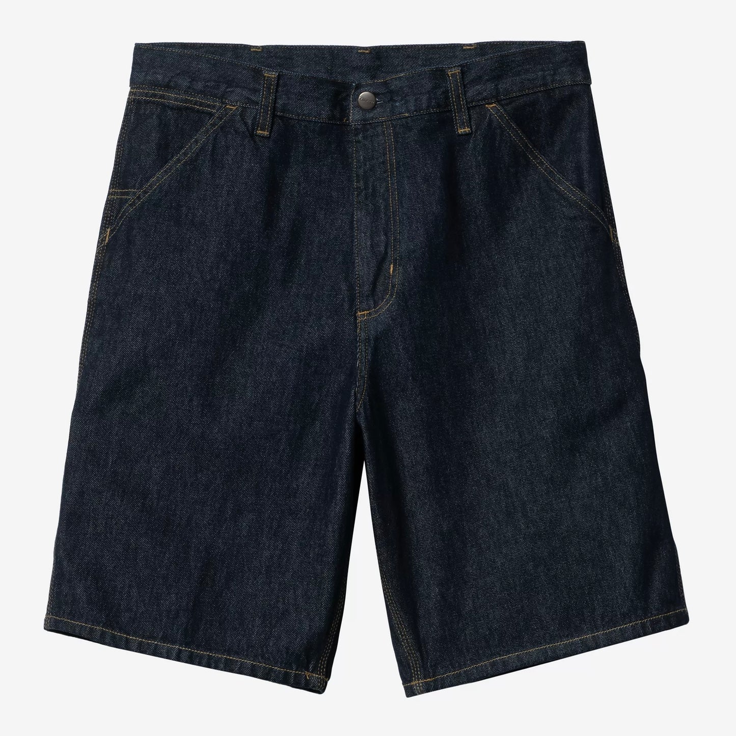 Single Knee Short Blue Rinsed