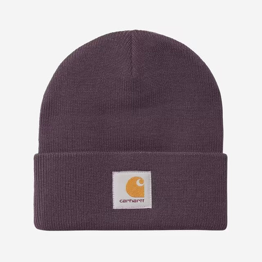 Short Watch Hat Cozy Purple