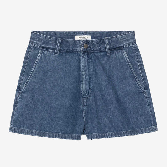 W Lova Short Blue Stone Washed