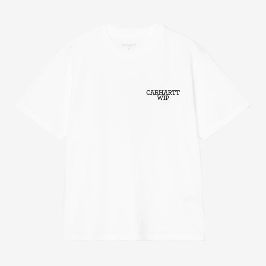W S/S Hugging Cats T-Shirt White