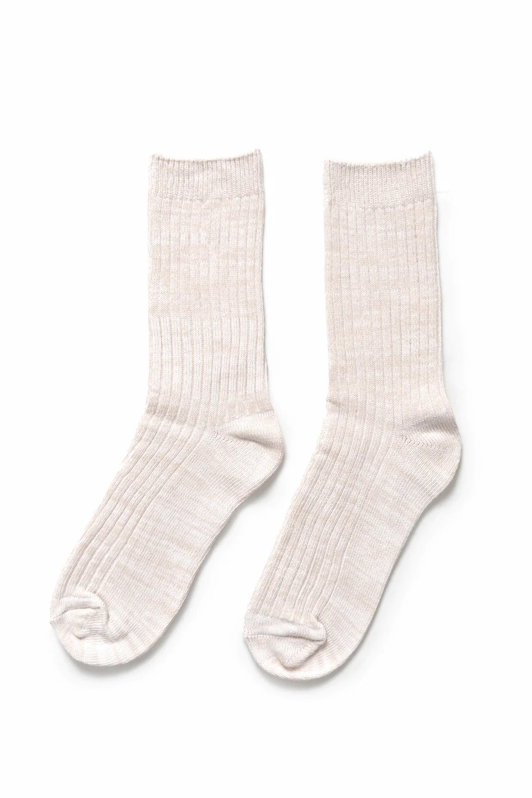 Flecked Socks Beige