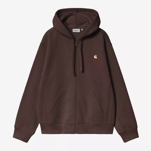 Hooded American Script Jacket Palisander