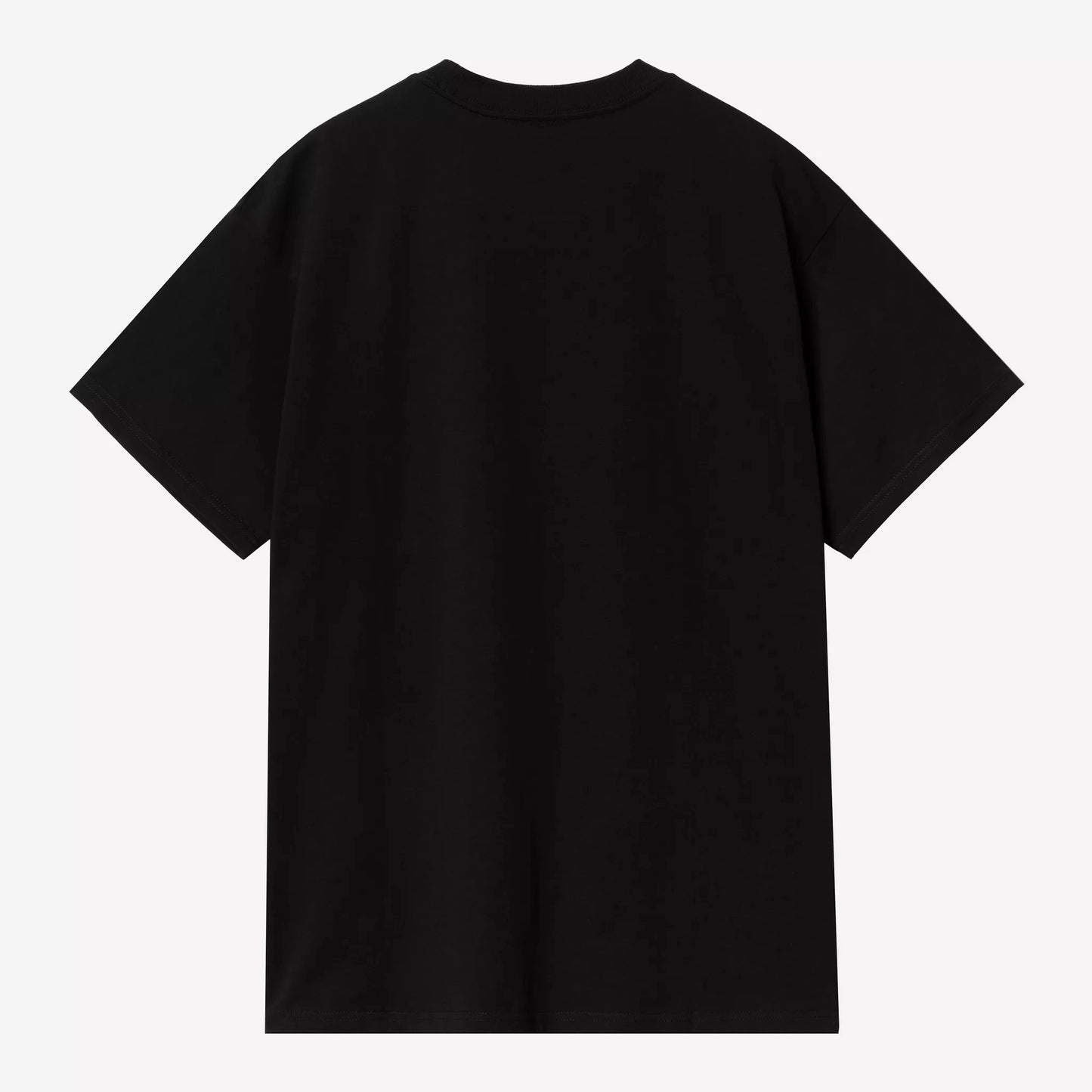 S/S Script Embroidery T-Shirt Black