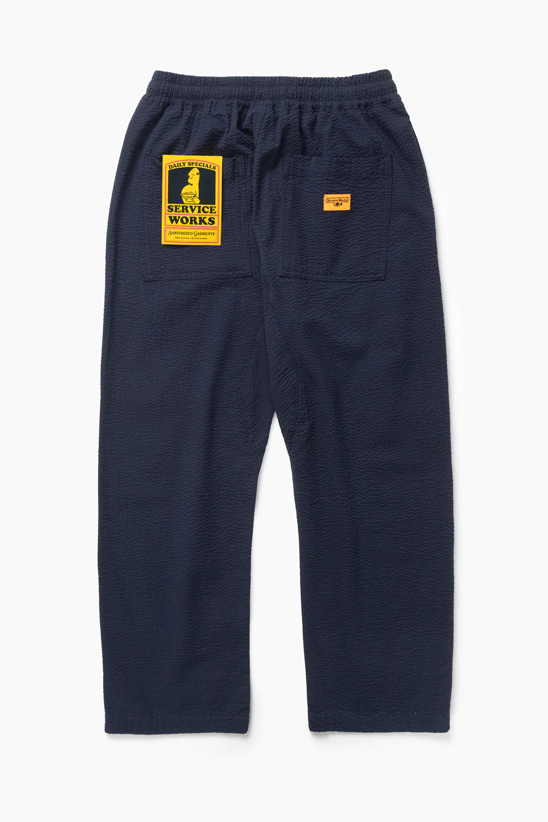 Seersucker Chef Pants Navy