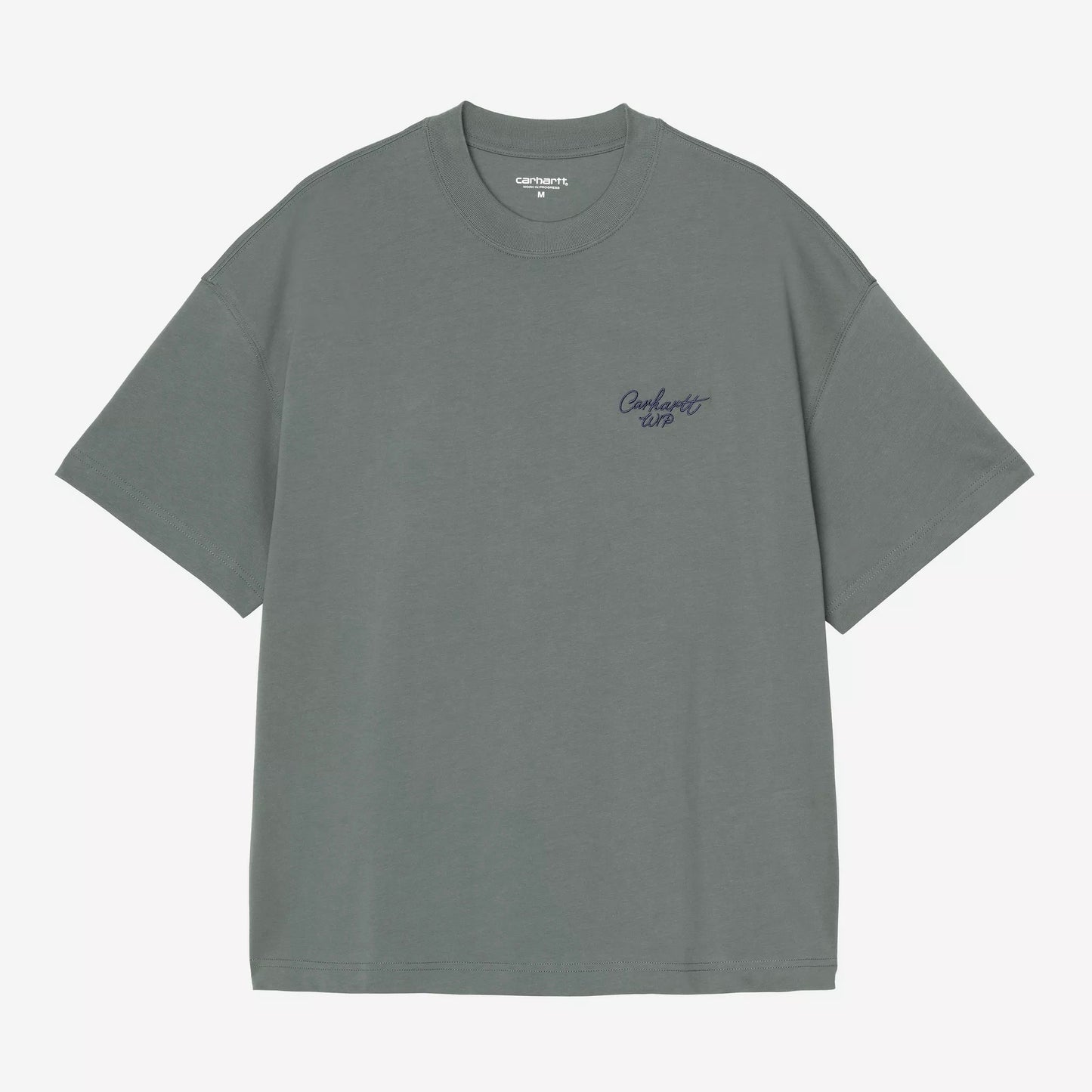 S/S Signature Script T-Shirt Silver Pine