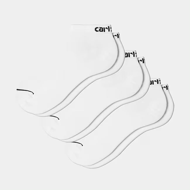Script Sneakers Socks White